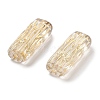 Metal Enlaced Transparent Acrylic Beads X-MACR-M045-10-2