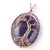 Natural Amethyst Big Pendants G-G771-C04-2