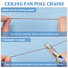 3Pcs Opaque Resin Ceiling Fan Pull Chain Extenders AJEW-BC00005-4