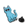 Cat Shape Enamel Pins JEWB-P039-01EB-05-3