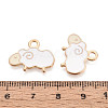 Alloy Enamel Pendants X-ENAM-R059-08A-RS-3