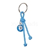 Cross & Evil Eye Zinc Alloy Enamel Pendants Keychains KEYC-JKC00609-02-1