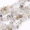 Natural Rutilated Quartz Stone Bead Strands X-G-R192-16-1