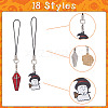 SUPERFINDINGS Cell Phone Straps for Halloween HJEW-FH0001-39-4