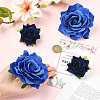 Cloth & Iron Alligator Hair Clips AJEW-SP0002-84D-4