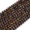 Dyed Natural Tiger Eye Beads Strands G-P573-A37-01-2
