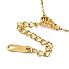 304 Stainless Steel & Plastic Pearl Link Chain Necklaces for Women NJEW-K383-04C-G-3