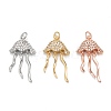 Brass Micro Pave Clear Cubic Zirconia Pendants ZIRC-P086-26-1