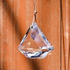 Pentagon Faceted K9 Glass Suncatchers PW-WGF4A09-01-3