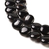 Dyed & Heated Natural Black Agate Beads Strands G-M403-C12-03-4