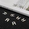 Tarnish Resistant 304 Stainless Steel Letter Charms STAS-O072-R-4