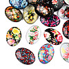 Glass Oval Flatback Cabochons for DIY Projects GGLA-WH0001-16-2