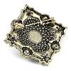 Zinc Alloy Crystal AB & Crystal Rhinestone Brooch JEWB-U011-04AG-01-2