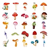 50Pcs Cartoon Mushroom Series PP Adhesive Waterproof Stickers Self-Adhesive Stickers PW-WG45951-01-5