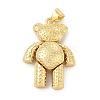 Brass Micro Pave Cubic Zirconia Pendants KK-E077-01G-02-2