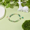 Bling Glass Braided Bead Bracelet for Women BJEW-JB08231-3