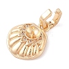 Brass Micro Pave Cubic Zirconia Pendant Bails KK-N256-17A-G-2