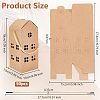 House Shaped Kraft Paper Candy Totes CON-WH0105-01-2