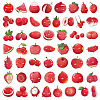 50Pcs Fruits Theme Waterproof PVC Stickers Set PW-WG6EF31-01-1