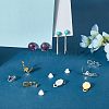 SUPERFINDINGS 160Pcs 4 Style Iron Clip-on Earring Findings IFIN-FH0001-62-5