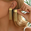 Rectangle Tassels Stud Earrings for Women ZI4727-1