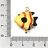 Ocean Themed Hand Painted Ceramic Porcelain Pendants PR-CBA0027-05G-02-3