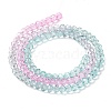 Transparent Painted Glass Beads Strands X1-DGLA-A034-T4mm-A10-5