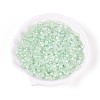 Transparent Spray Painted Glass Beads EGLA-N018-4mm-04-1