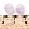 Frosted Baking Painted Crackle Glass Beads with Glitter Powder DGLA-T004-8mm-01E-3