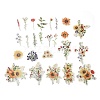 25Pcs Flowers Theme DIY Paper Stickers STIC-U004-02B-2