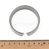 304 Stainless Steel Wide Open Cuff Bangles for Women BJEW-K230-03B-P-4