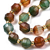 Natural Peacock Agate Beads Strands G-T131-82A-03-3