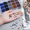 120G 15 Styles Glass Bugle Beads SEED-PH0002-60B-3