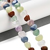 Natural Quartz Crystal & Red Jasper & Green Aventurine & Blue Aventurine & Lepidolite & Amethyst & Lemon Jade Beads Strands G-B022-39A-2