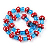 Handmade Lampwork Beads Strands X-LAMP-N024-09D-3