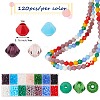 1680Pcs 14 Style Opaque Solid Color & Transparent Glass Beads GLAA-SZ0001-82-2