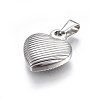 Non-Tarnish 304 Stainless Steel Pendants STAS-P209-46P-2