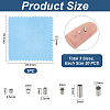60Pcs 3 Styles Rhodium Plated 925 Sterling Silver Spacer Tube Beads STER-UN0001-26P-3