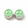 Rack Plating Alloy Enamel Beads FIND-G051-01P-03-1