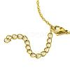 Brass Pave Cubic Zirconia Cable Chains Rhombus Link Bracelets BJEW-JB10820-4