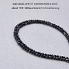 Natural Black Spinel Beads Strands G-PH0034-13-2