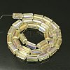 Electroplate Glass Beads EGLA-J023-12x6mm-WLS14-2