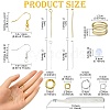 DIY Brass Earring Hooks Jewelry Making Finding Kit DIY-YW0008-63-2
