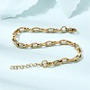 4.5MM 304 Stainless Steel Twisted Oval Link Chain Bracelets for Man and Women SA-CBAB767-17B-G-2