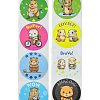 Cartoon Patterns Paper Gift Sticker Rolls DIY-R083-03H-1