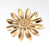Multi-Petal Flower Iron Bead Caps IFIN-N3296-02-2