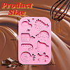 2Pcs DIY Christmas Theme Food Grade Silicone Molds DIY-CJ0002-13-2