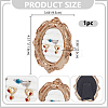 Goldenrod Photo Frame Resin Finger Ring Organizer Holder with Velvet Mat RDIS-WH0016-22-2