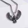 Eagle Wings 304 Stainless Steel Pendant Necklace Punk Hip-hop Fashion Jewelry TK4489-1-1