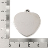 Non-Tarnish Valentine's Day 201 Stainless Steel Pendants STAS-L079-24P-02-3